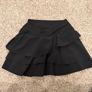 Yogalicious Black Layered Skort
